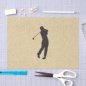 Papier Mousseline Conception du golf en cuir tan (Artisanat)