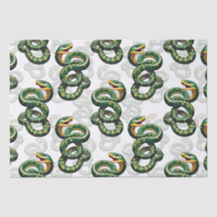 Papier Mousseline Conception du Motif de serpent Arrière - plan blan