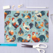 Papier Mousseline Conception du poulet et du coq (Artisanat)