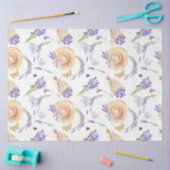 Papier Mousseline Conception d'une série d'aquarelles de lavande 4 (Artisanat)