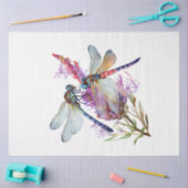 Papier Mousseline Conception d'une série d'aquarelles de libellules  (Artisanat)