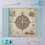 Papier Mousseline Conception d'une série de boussole nautique 12 (Artisanat)