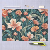 Papier Mousseline Conception florale Art déco (Artisanat)