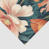 Papier Mousseline Conception florale Art déco (Détail)