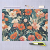 Papier Mousseline Conception florale Art déco (Artisanat)