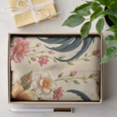 Papier Mousseline Conception Florale Coq (Cadeau)
