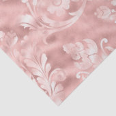 Papier Mousseline Conception florale ornée sur la découpe rose broyé (Détail)