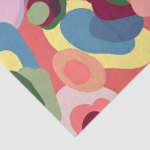 Papier Mousseline Conception géométrique colorée (Détail)