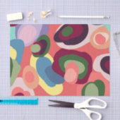 Papier Mousseline Conception géométrique colorée (Artisanat)