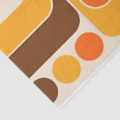 Papier Mousseline Conception géométrique du style rétro de la mi-ann (Détail)