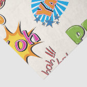 Papier Mousseline Conception Girly de superhéros comique de style (Détail)