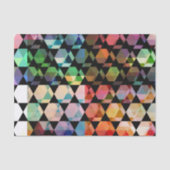Papier Mousseline Conception graphique d'hexagone abstrait (Recto)