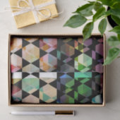 Papier Mousseline Conception graphique d'hexagone abstrait (Cadeau)