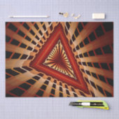Papier Mousseline Conception graphique fractale moderne de réseau de (Artisanat)