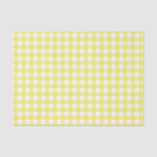 Papier Mousseline Conception jaune et blanche de guingan (Recto)