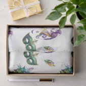 Papier Mousseline Conception Mardi Gras Série Masquée 9 (Cadeau)