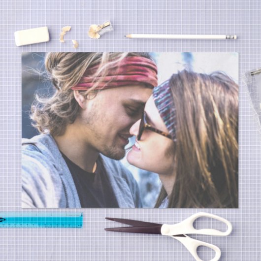 Papier Mousseline Conception Modèle photo personnalisée (Artisanat)