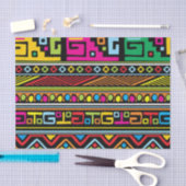 Papier Mousseline Conception Motif africaine colorée (Artisanat)
