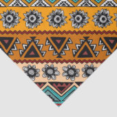 Papier Mousseline Conception motif d'aztèque ethnique colorée (Détail)