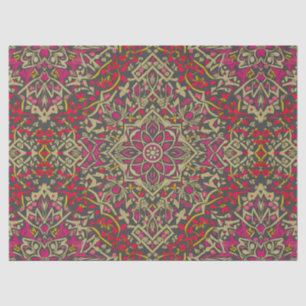Papier Mousseline Conception Motif De Tapis Oriental, Traditionnelle