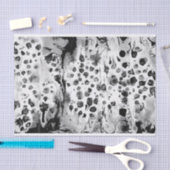 Papier Mousseline Conception noire et blanche de texture de l'eau, (Artisanat)