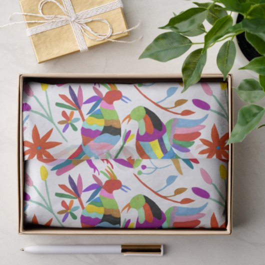 Papier Mousseline Conception Otomi moderne III (Cadeau)