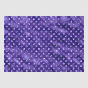 Papier Mousseline Conception Paillettes Brillant Galaxie Glam Violet