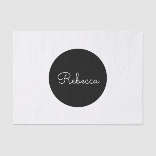 Papier Mousseline Conception Rétro-Moderne de Script Blanc Modifiabl (Recto)