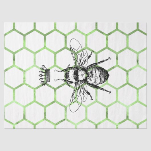 Papier Mousseline Conception Série Tea Garden Bee 54 (Recto)
