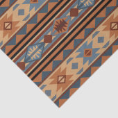 Papier Mousseline Conception sud-ouest Adobe Grey Brown Tribal Motif (Détail)