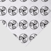 Papier Mousseline Conception traditionnelle de Triskele celtique (Détail)