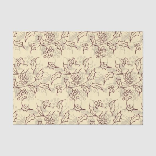 Papier Mousseline Conception transparente des baies Holly (Recto)