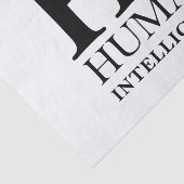 Papier Mousseline Conception typographique de l'humain contre l'IA (Détail)