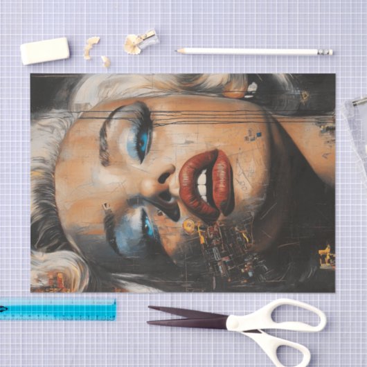 Papier Mousseline Conception unique2 (Artisanat)