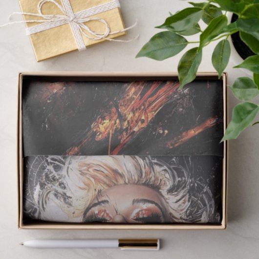 Papier Mousseline Conception unique4 (Cadeau)