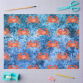 Papier Mousseline Conception Vagues Nautiques 2 (Artisanat)