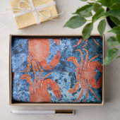 Papier Mousseline Conception Vagues Nautiques 2 (Cadeau)