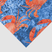 Papier Mousseline Conception Vagues Nautiques 2 (Détail)
