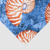 Papier Mousseline Conception Vagues Nautiques 4 (Détail)