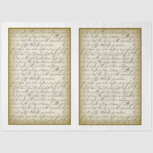 Papier Mousseline Conception Victorienne Shabby Chic Series 12 (Recto)