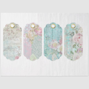 Papier Mousseline Conception vintage Blue Junk Series 8
