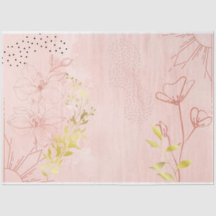 Papier Mousseline Conception vintage de la série Pink et Gold Junk 1