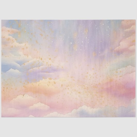 Papier Mousseline Conception Whimsical Pastel Cloud Series 5 (Recto)