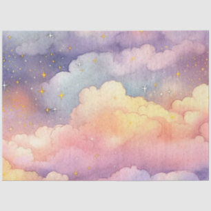 Papier Mousseline Conception Whimsical Pastel Cloud Series 6