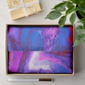Papier Mousseline Conceptions de marbre violet de coulée de fluide a (Cadeau)