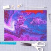 Papier Mousseline Conceptions de marbre violet de coulée de fluide a (Artisanat)
