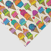 Papier Mousseline cônes de crème glacée (Détail)