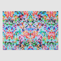Confetti coloré Abstrait Motif de mosaïque Cravate