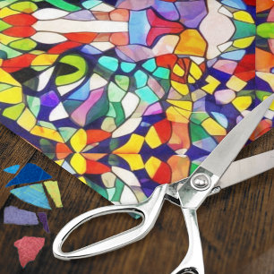 Papier Mousseline Confetti coloré aux yeux de chats cachés - Artisan