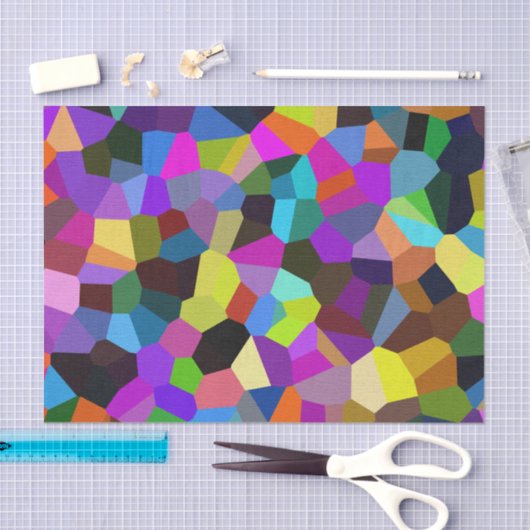 Papier Mousseline Confetti dans les tons bijoux (Artisanat)